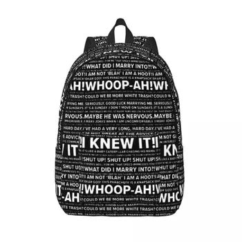 Цитаты Чендлера Мэтью Перри, Классный рюкзак, студенческий деловой рюкзак для мужчин и женщин, холщовые сумки для ноутбуков