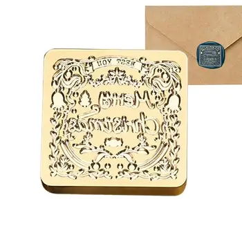 Винтажная печать, восковая печать со снежинками и оленями, практичная и долговечная ретро-восковая марка для рождественской марки
