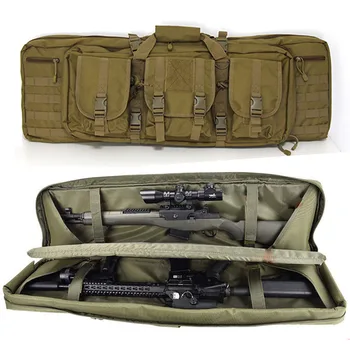 Тактическая 3647 Дюймовая двойная винтовочная сумка Molle Чехлы Охотничье ружье Рюкзак Чехол Airsoft Outdoor Military Gun Carry Protection Pack