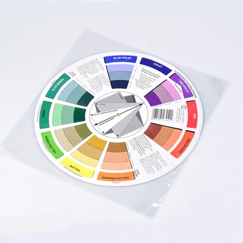 Цветное колесо Бумажная таблица смешивания цветов Портативная доска для смешивания Crafters