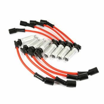 1 Комплект из 8 высоковольтных кабелей зажигания для GM Chevrolet DHDLGM009 M8-48322 Запасные части для замены Аксессуаров