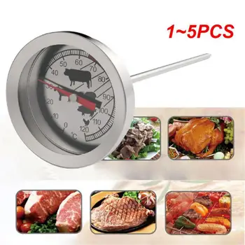 Кухонный Термометр с циферблатом из нержавеющей водонепроницаемой стали, Датчик температуры воды, мяса, выпечки, приготовления барбекю, Измеритель температуры