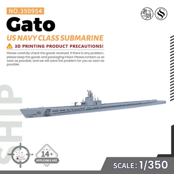 Предварительная продажа 7! SSMODEL SS350954 1/350 Военная модель подводной лодки класса Gato ВМС США