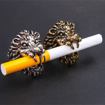 Новый дизайн Smoke Lion, подставка для мундштуков, кольцо на палец, гаджеты для мужчин, курительная трубка, Аксессуары для курения