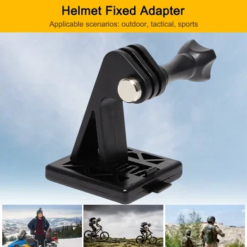 Подставка для адаптера камеры Нейлоновая база для портативного адаптера для шлема с фиксированным креплением, легкий тактический шлем для камеры мобильного телефона Gopro