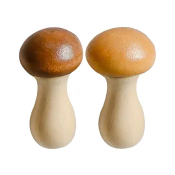 2шт Мини-милый Деревянный держатель для палочек для еды с грибами, Китайская Корейская Японская Деревянная стойка, подставка для палочек для еды, полка для украшения дома, кухни