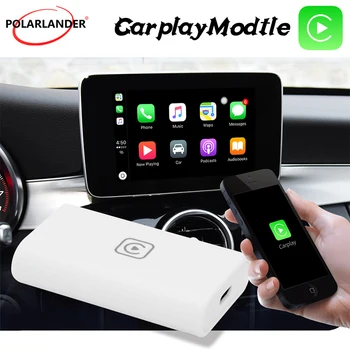 Smart CarPlay Box Android Auto Wireless Bluetooth Casting Car Machine WiFi Автомобильный Игровой Ключ USB Apple Adapter Белый