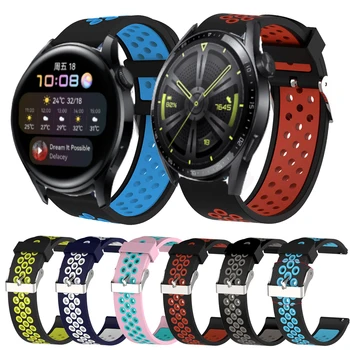 22 мм Ремешок для часов Huawei Watch GT 3 46 мм Силиконовый ремешок для Huawei Watch 3 / GT 2 Pro/ Runner / 2E / GT3 SE /браслет Honor Magic 2
