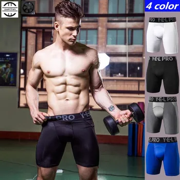 Мужское компрессионное белье Pro Shapers, 3D обтягивающие полубоксеры, крутые высокоэластичные быстросохнущие шорты для бега в спортивном фитнес-зале