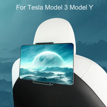 Для Tesla Модель 3 Y Портативный Автомобильный Держатель Планшет Вешалка Для Заднего Сиденья Телефон Mout Мобильная Поддержка