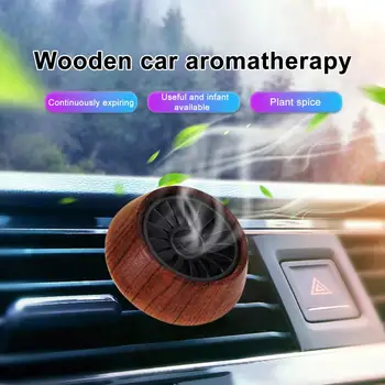 Автомобильный освежитель воздуха, Круглый деревянный зажим для вентиляции, Долговечный Автомобильный Ароматерапевтический Автомобильный Воздуховыпуск, Украшения для авто
