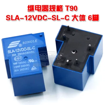 5 шт./лот реле SLA-12VDC-SL-C обычно 6 футов T90 DC12V открывают закрытое 30A