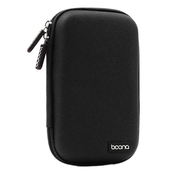 2X Портативная водонепроницаемая сумка BOONA для хранения 2,5-дюймового мобильного жесткого диска, источника питания, USB-накопителя, гарнитуры для передачи данных, черного цвета