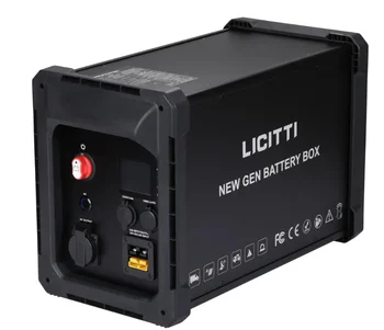 Батарейный блок Licciti 3000 Вт 2000 Герметичный Батарейный блок Boitier Pour Batterie Durgence Легко Собирается Солнечной Энергией 12V 14.6V Diy