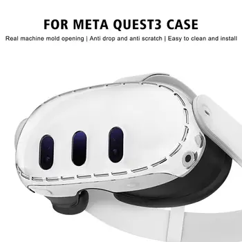 Для Шлема Виртуальной Реальности Meta Quest 3 Защитный Чехол Прозрачные Чехлы из ТПУ Пылезащитный Протектор Для Очков Виртуальной Реальности Oculus Meta Quest3 Accessori E1O3