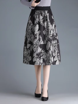 Весенняя Корейская мода Высокого качества, элегантные Офисные Черные Длинные юбки, Женская юбка-карандаш оверсайз размера 4XL, серая юбка-карандаш