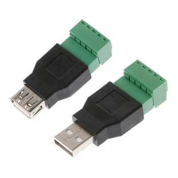 Y1UB USB 2.0 Тип A Мужской/Женский на 5P Винт для
