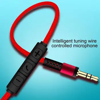 Аудиокадр Профессиональный 3,5 мм кабель AUX от мужчины к мужчине с аудиопроводом в оплетке для микрофона