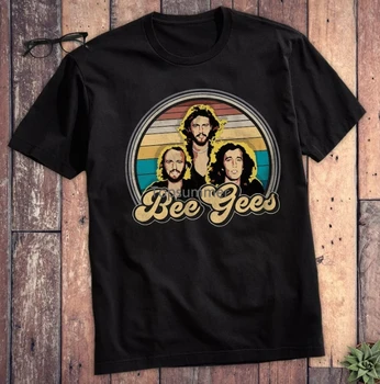 Горячая футболка с принтом Bee Gees, Новая Лучшая графическая футболка