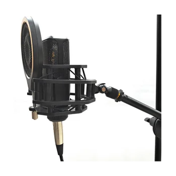 Профессиональный ударный держатель микрофона с фильтрующим экраном, Универсальный кронштейн для конденсаторного микрофона