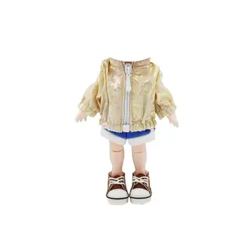 Симпатичная кукольная одежда BJD в соотношении 1/12 Кукольная одежда, украшенная полиэстером кукла