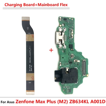 Оригинальный USB-Порт Для Зарядки Платы Гибкий Кабельный Разъем Для Asus Zenfone Max Plus (M2) ZB634KL A001D Запасные Части Для Микрофона