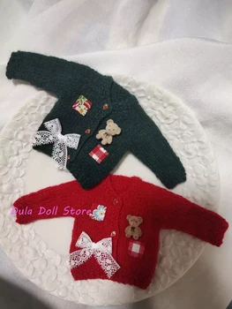 (Ручная вязка крючком, ожидание 3 недели) Одежда для куклы Dula Платье шерстяной свитер ручной работы Blythe Qbaby ob24 ob22 1/6 6 очков body doll
