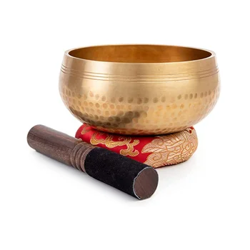Набор тибетских поющих чаш - Легко играть для начинающих - Медитация осознанности ручной работы, общее звучание