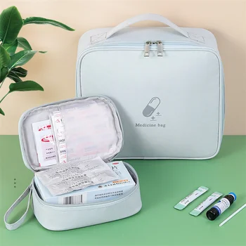 Минималистичная сумка для хранения лекарств на молнии, портативная дорожная аптечка первой помощи, легкая сумка для неотложной медицинской помощи