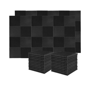 60 Шт Звукоизоляционная Доска Студийная Звукоизоляционная Пена, Для Настенной Звукоизоляционной доски, для Домашней студии, 2.5X 30X30 см