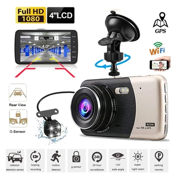 Автомобильный Видеорегистратор WiFi Dash Cam Full HD 1080P Автомобильная Камера Привод Видеомагнитофон Auto Dashcam Black Box GPS Автомобильные Аксессуары Регистратор