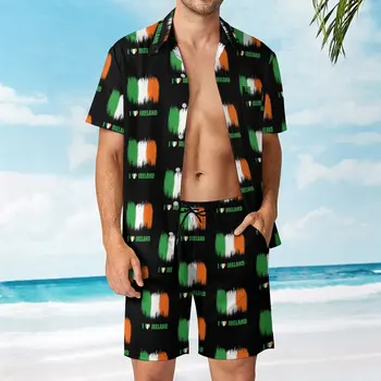 Мужской пляжный костюм с флагом Ольстера, горячая распродажа, 2 предмета, координаты для отдыха высокого качества, Размер Eur