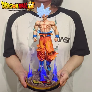 32 см Dragon Ball Z Ultra Instinct Фигурка Гоку Gk Аниме Фигурка Большая Светящаяся Статуя Из ПВХ Модель Коллекционная Кукла Игрушки Подарки