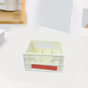 6шт. Модель маленького мини-органайзера, Миниатюрная пивная коробка с гладкой поверхностью, Миниатюрное украшение пивной коробки Food Play с высокой скидкой.
