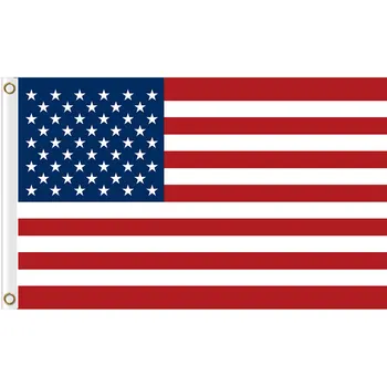 изготовленный на заказ любой логотип размером 3x5 футов на баннере с флагом США Отказ от ответственности