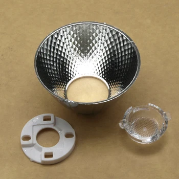 Пластиковый диаметр 5070 мм COB LED конденсаторный отражатель чашка чаша с кронштейном держатель для citizen lamp beads 1414