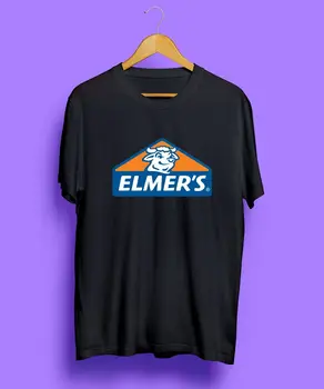 Универсальный клей с логотипом Elmers Glue Новая футболка унисекс Размера S, M, L, XL, 2XL