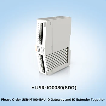Модули ввода-вывода 4AI 4DI 4DO 8DO IO Extender предназначены для шлюза ввода-вывода USR-M100-EAU или USR-M100-ETH и расширителя ввода-вывода вместе