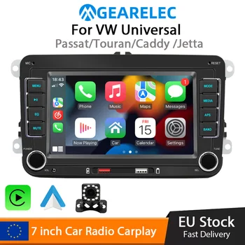 7-дюймовый автомобильный радиоприемник Беспроводной CarPlay Android Auto для VW/Passat/Touran/Caddy/Jetta Автомобильный радиоприемник Стерео Автомобильный мультимедийный плеер