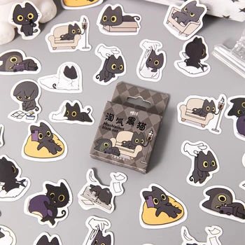 12 упаковок/LOTNaughty маркеры серии Black Cat, наклейка для украшения фотоальбома