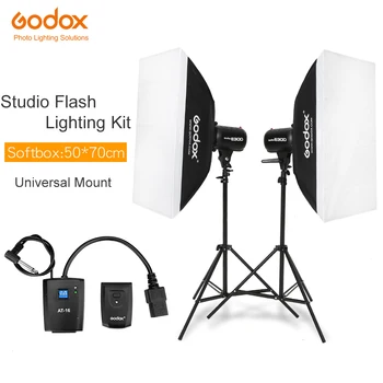 inlighttech 600Ws Godox Strobe Studio Flash Light Kit Мощностью 600 Вт - Фотографические Стробоскопы, Подставки, Триггеры, Софтбокс