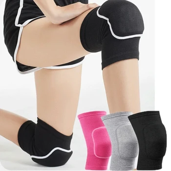 Спортивные компрессионные наколенники, эластичный протектор для колен, утолщенная губчатая опора для танцев, наколенники для тренировок по волейболу на роликовых коньках
