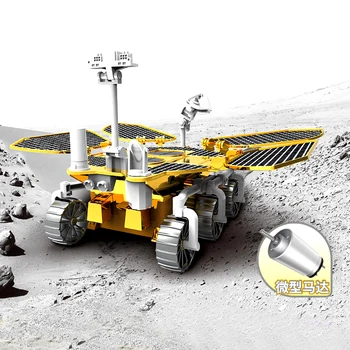 Солнечный Марсоход Китайский Космический зонд Образовательная Научная игрушка Diy Assembly Creation Toy Science Powered Stem Building Sets Подарок Yk27