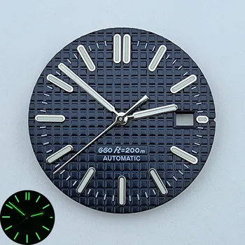 Циферблат NH35 /NH36 Циферблат часов S циферблат Зеленый светящийся 31,5 мм Подходит для механизмов NH35 / NH36 аксессуары для часов Инструмент для ремонта часов