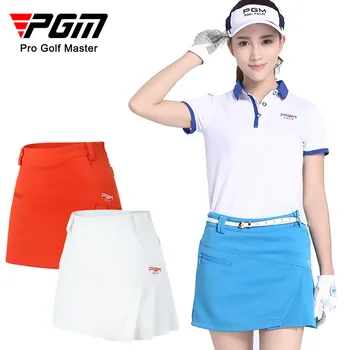 Женские юбки PGM, одежда для гольфа, Дышащая женская плиссированная мягкая юбка для отдыха на открытом воздухе, удобная спортивная юбка для девочек QZ012