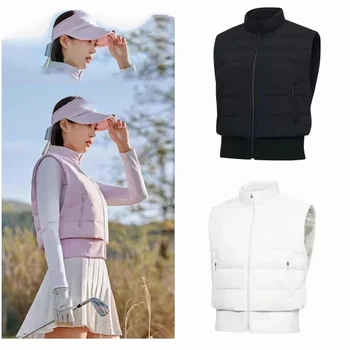 2023 Новые поступления Женская одежда для гольфа Пуховый жилет для гольфа Универсальная модная приталенная теплая утолщенная одежда для гольфа