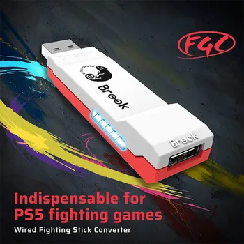 Игровой Конвертер Brook Wingman FGC Для Консоли PS5/PS4 Проводной Аркадный Файтинг-Джойстик Hitbox Controller Adapter Для ПК Street Fighter 6