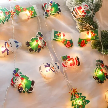 2,5 м Новых рождественских декоративных огней, Светящаяся Рождественская елка, Подвесное украшение комнаты, Украшение двора, Праздничный светодиодный фонарь