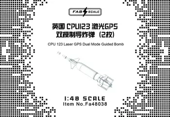 FAB FA48038 1/48 CPU 123 Лазерная бомба с двухрежимным управлением по GPS (2 фото) ОБЩАЯ ЧАСТЬ