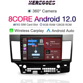 Carplay DSP 8 + 128 Г Автомобильный GPS Мультимедийный Плеер Для Mitsubishi Lancer-ex 2008 2009 2010 2011-2015 Навигационное радио 2 din Android 11
